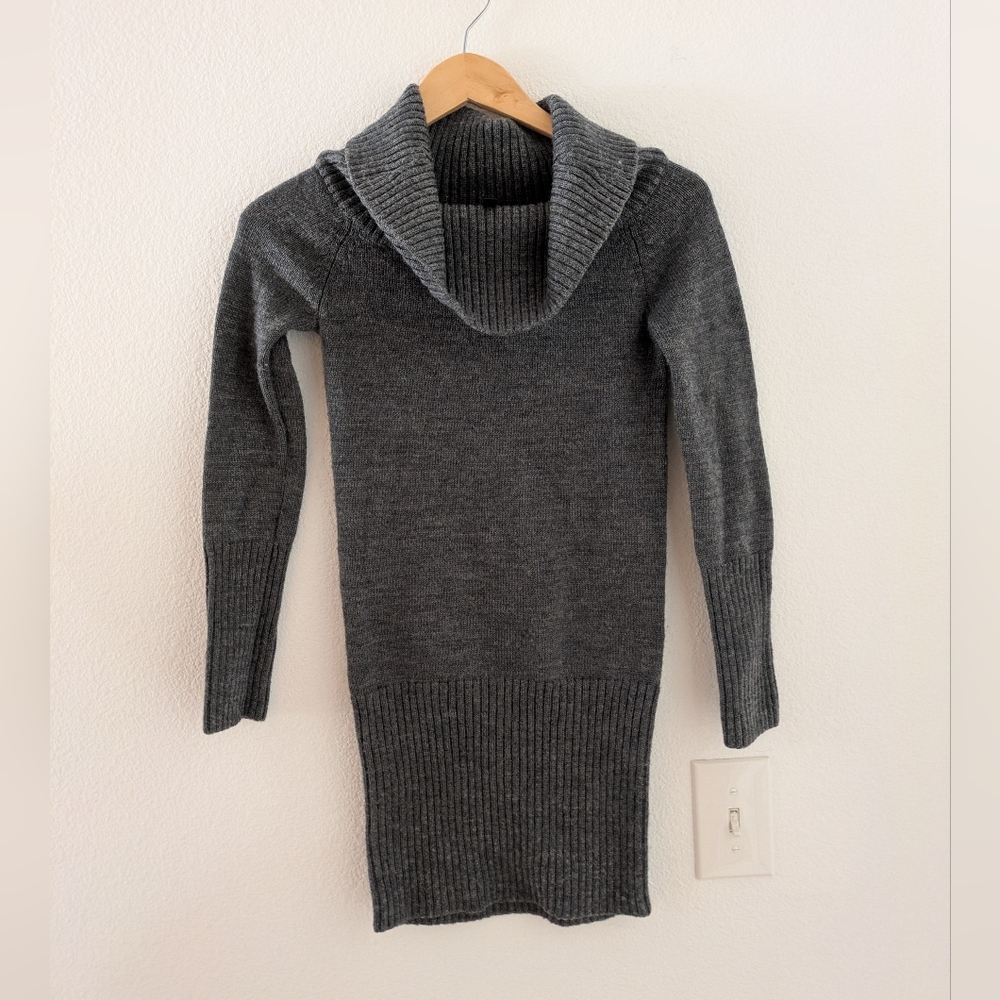BCBGMaxAzria Charcoal Cowl Neck Sweater